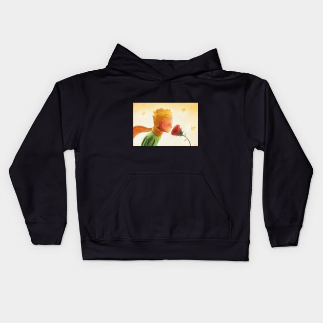 The little prince Kids Hoodie by RedTeethDrawing